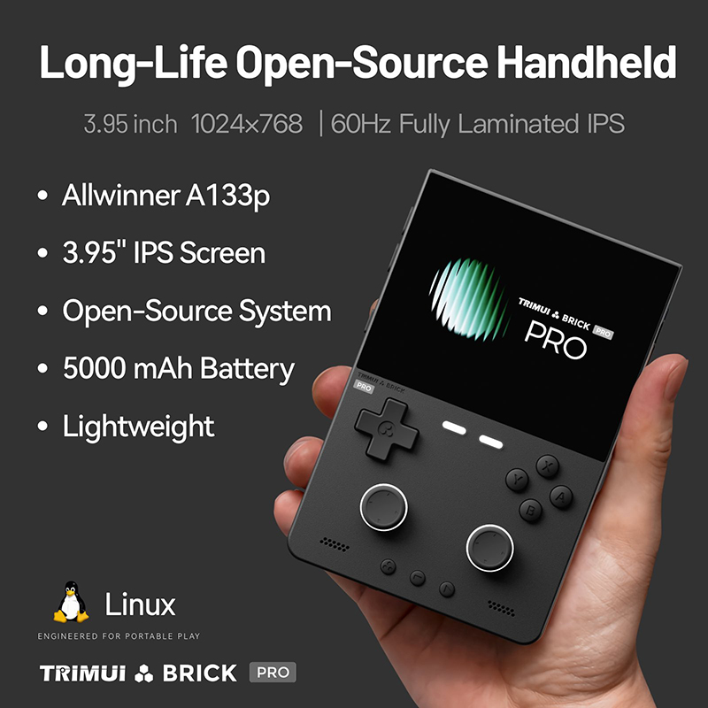 NEW TRIMUI BRICK PRO 3.95 Inch - Gaming Console Under 5000 recension och pris